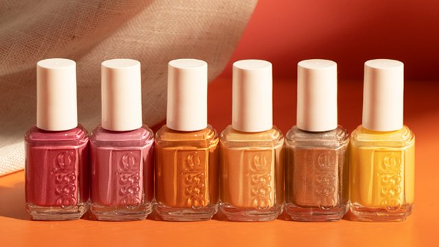 essie's 2024 sol searching collection lineup of 6 soothing shades in hues of yellow, orange and pink