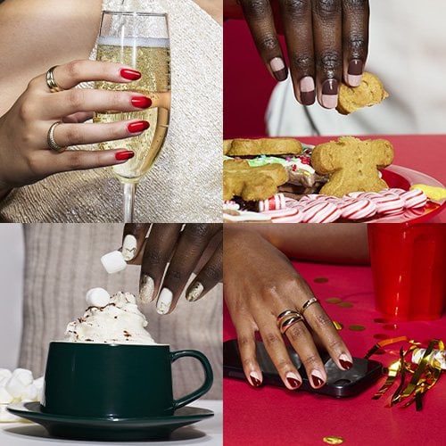 get all decked out with these holiday nail designs