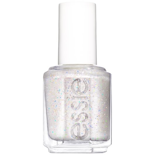 Let It Bow Crisp White Glitter Nail Polish Essie