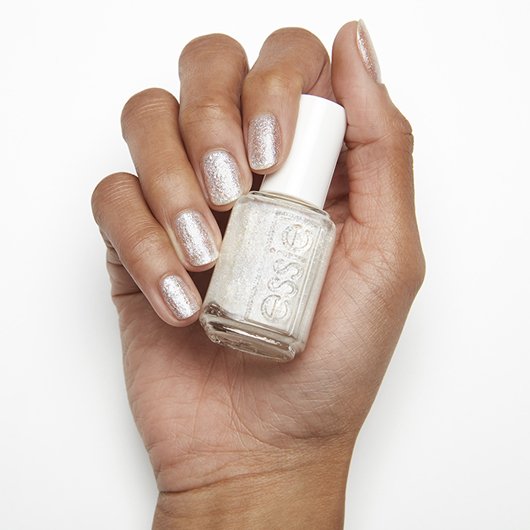 Let It Bow Crisp White Glitter Nail Polish Essie