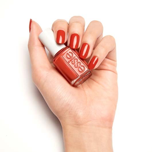 yes, I canyon - burnt orange nail polish with yellow and red tones - essie