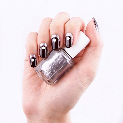 Fall Holiday Half Moon Nail Art Inspiration Fall Holiday Half Moon Nail Art Inspiration
