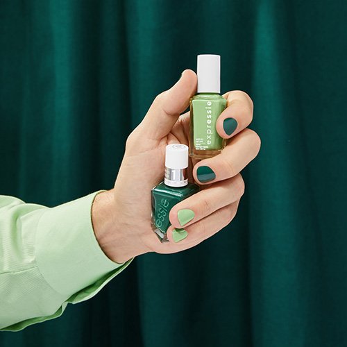 essie spring 2023 green multi-mani nail trends