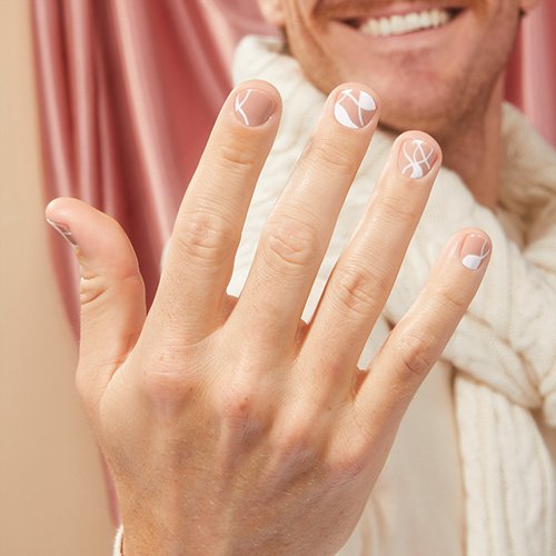 abstract neutral nails