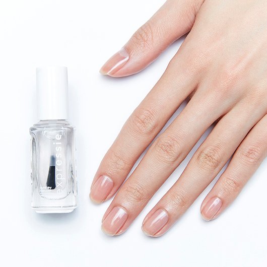 quick always dry essie - transparent polish - clear nail