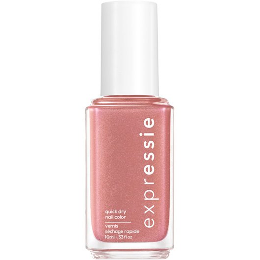 nude - in essie quick - polish nail checked pink dry