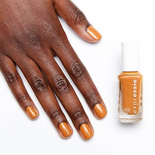 don't hate, curate - golden yellow dry nail polish - essie