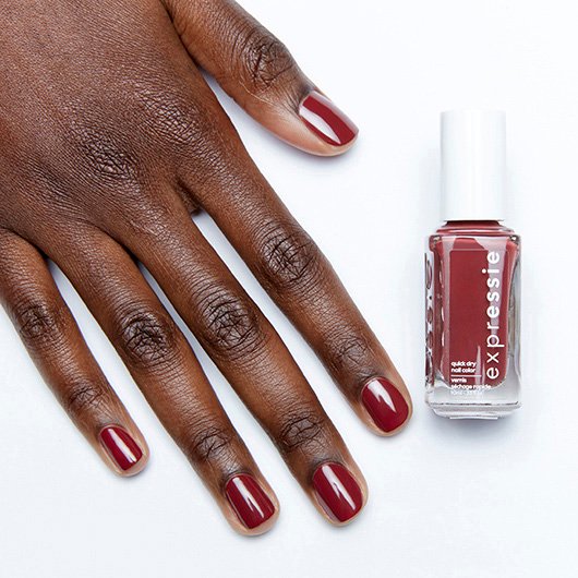 Notifications On Neutral Wine Red Dry Nail Polish Essie