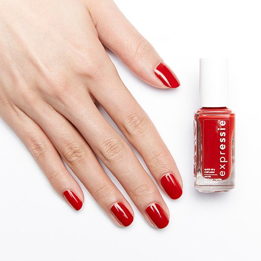 polish blue the - - essie red dry toned seize nail minute