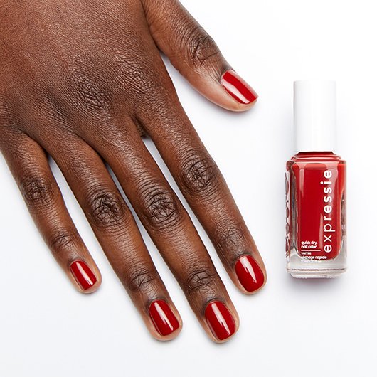 seize the minute - blue toned red dry nail polish - essie seize the minute - blue toned red dry nail polish - essie
