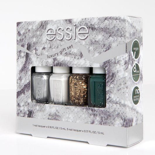 4 piece mini nail polish holiday limited edition kit essie