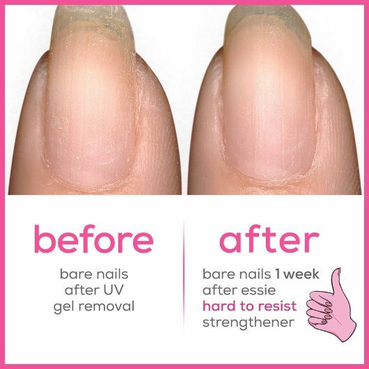 essie nail strengthener pink tint