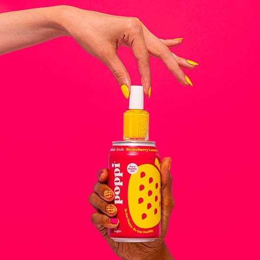 pink and yellow nails