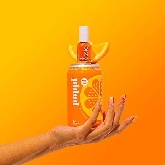 orange fruit nails