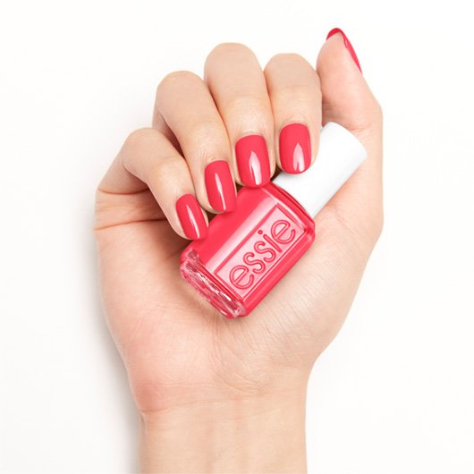 cute as a button - persimmon pink nail polish & nail color - essie | Nagellacke