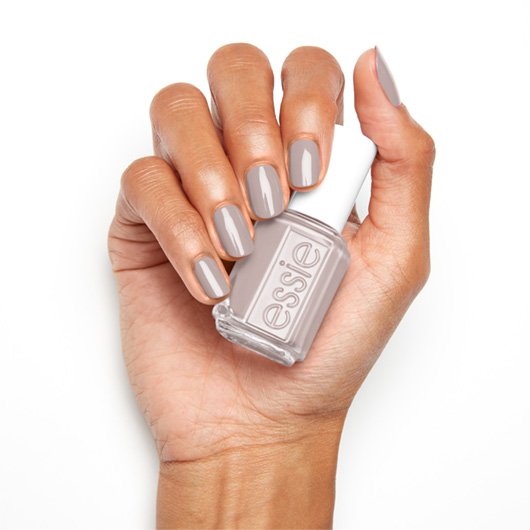 without a stitch nail light - color - & nail essie gray polish