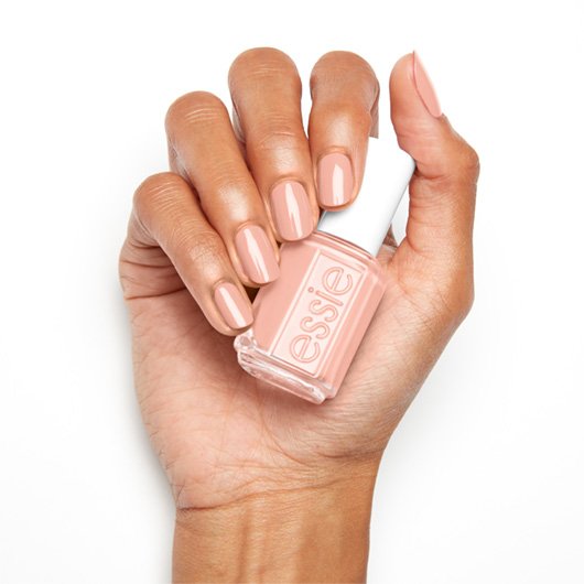 spin the bottle - - semi-sheer nude color nail essie lacquer & polish