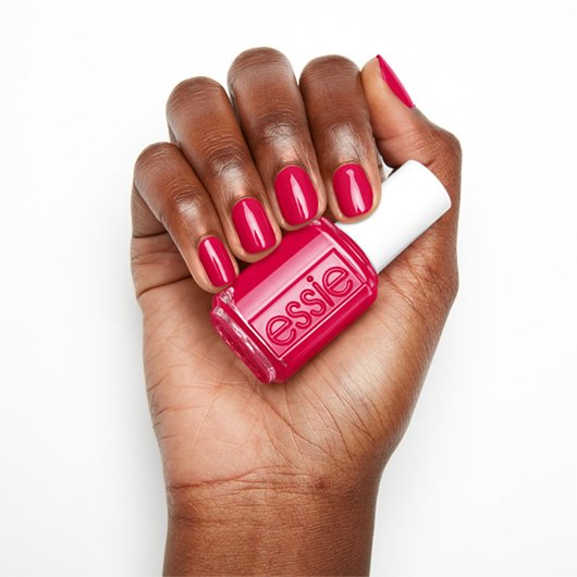 haute in the heat - hot pink guava nail polish & nail color - essie