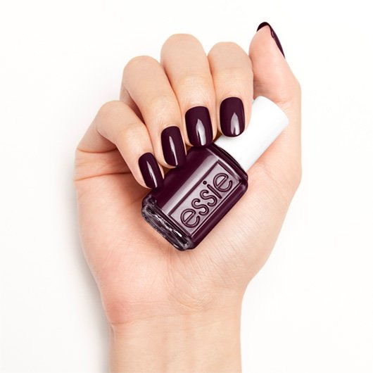 carry on - dark burgundy nail polish & nail color - essie carry on - dark burgundy nail polish & nail color - essie