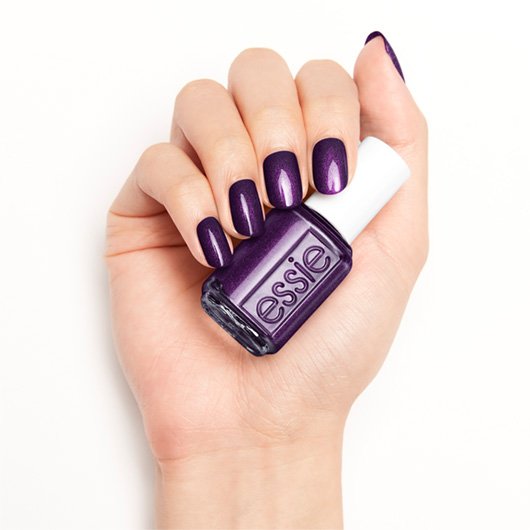 sexy divide - deep metallic purple nail polish & nail color - essie
