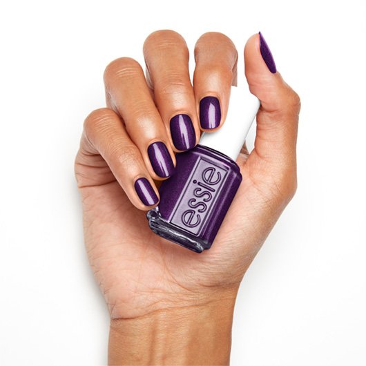 sexy divide - deep metallic purple nail polish & nail color - essie
