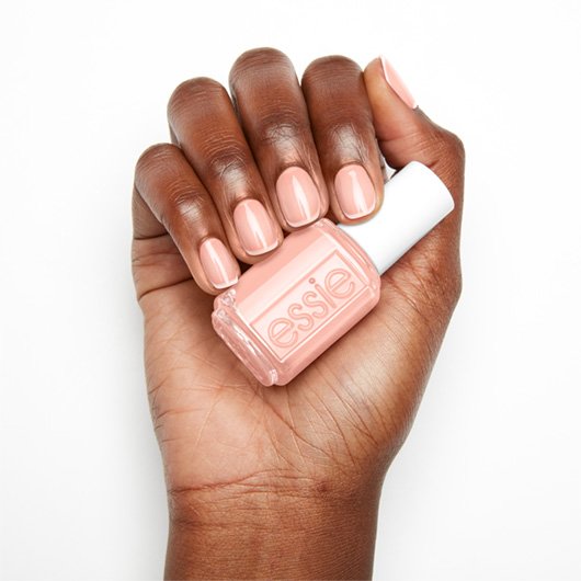 spaghetti strap - sheer polish nail essie - & color nail peony pink