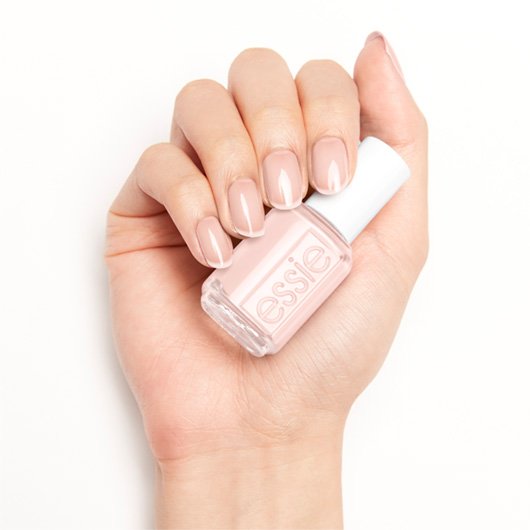 shimmer - pastel fairest vanity nail & - sheer pink polish color essie