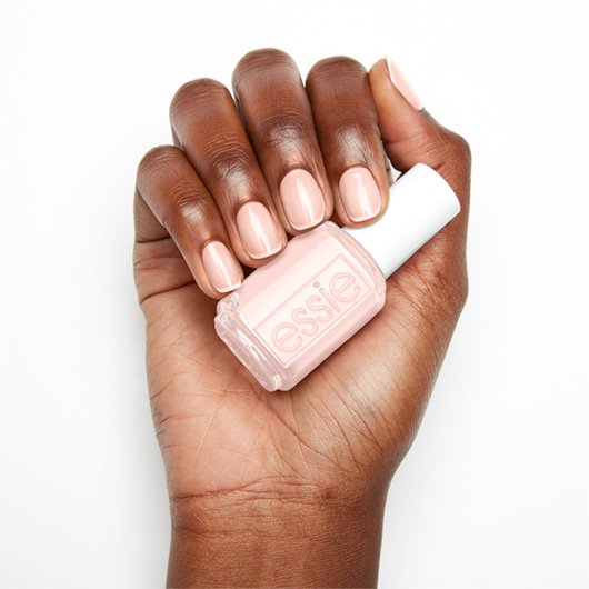 vanity fairest - sheer pastel essie polish pink color & shimmer - nail