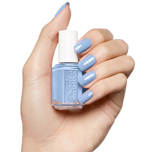 salt water happy - - blue polish nail nail color light essie 