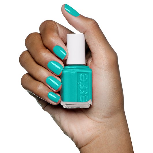 blue green nail polish