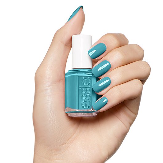 Teal nail store polish