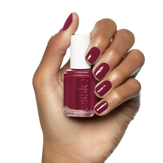 nailed it! - a deep burgundy red nail 