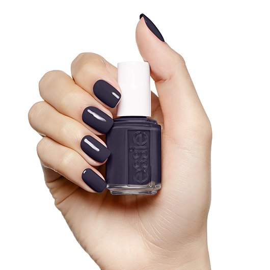 smokin' hot - dark purple gray nail 