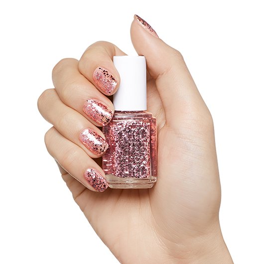 A Cut Above Pink Glitter Nail Polish Nail Color Essie
