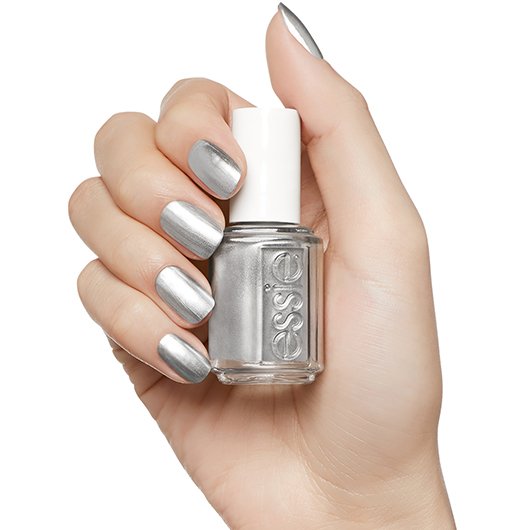 No Place Like Chrome Silver Nail Polish Nail Color Essie 2 bottles (1 bottle mirror polish & 1 bottle base coat). no place like chrome silver nail