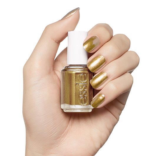 FA with metallic nail polish (Essie's 