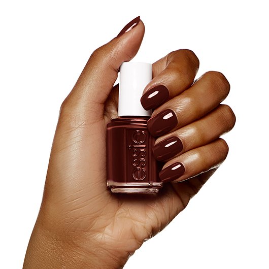 creamy dark brown nail polish 