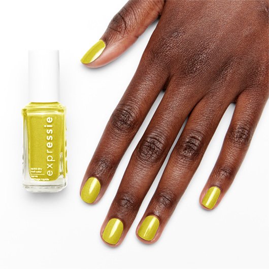We Don't Mesh Green Yellow Nail Polish Essie