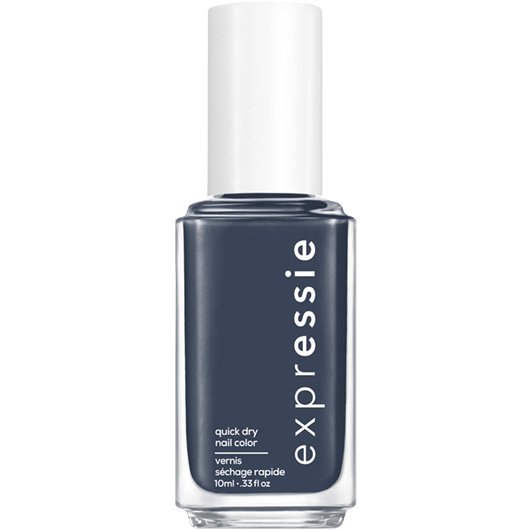 leveled up - charcoal gray nail polish - Essie