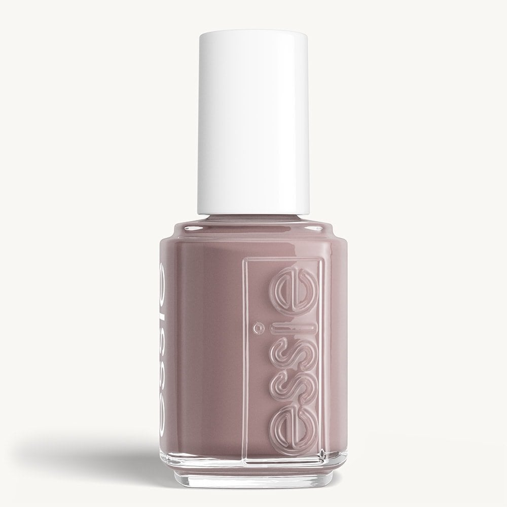 Classic bottle of essie 'Chinchilly' nail polish against a clean white background.