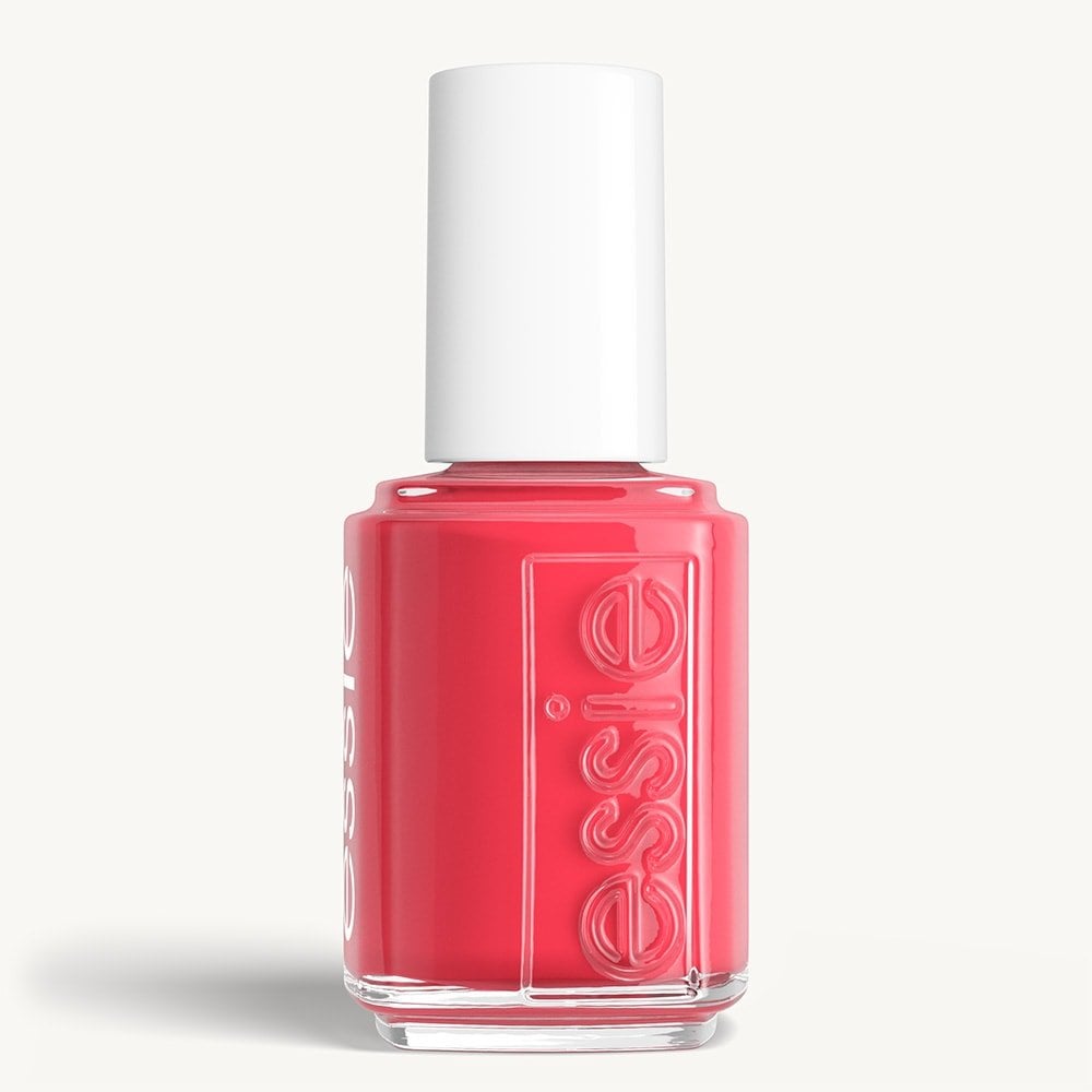 Classic bottle of essie 'Cute As A Button' nail polish against a clean white background.