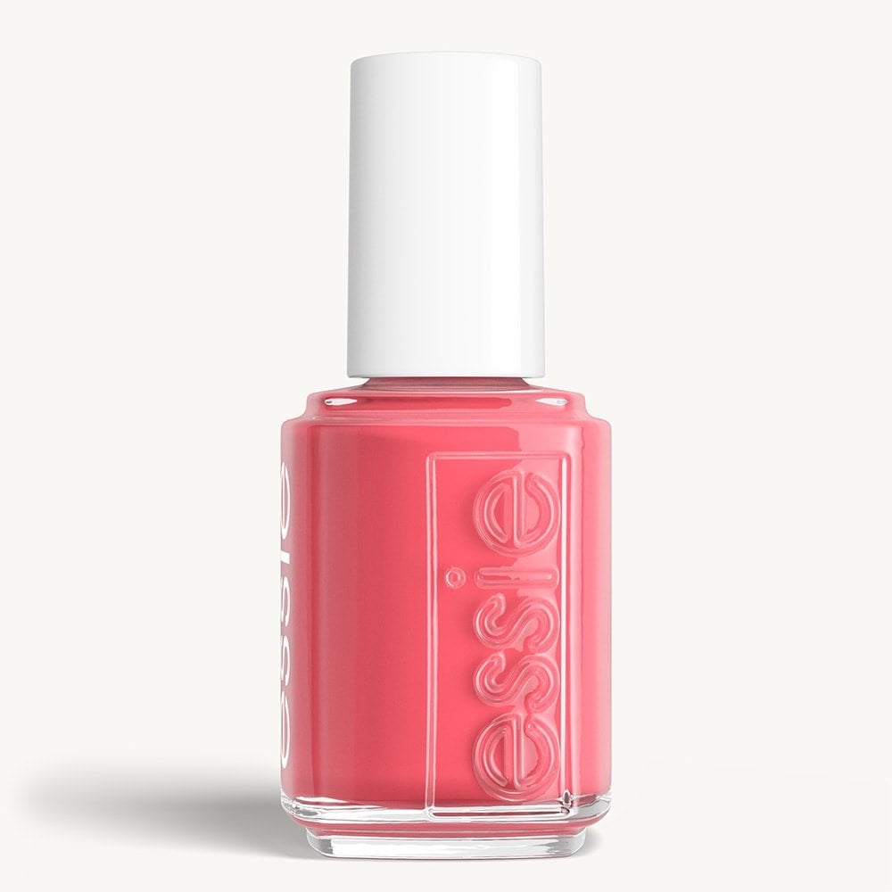 Classic bottle of essie 'Throw In The Towel' nail polish against a clean white background.