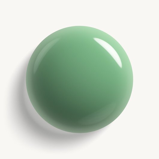 Glossy, high-shine drop of essie cactus jelly nail polish against a clean white background.