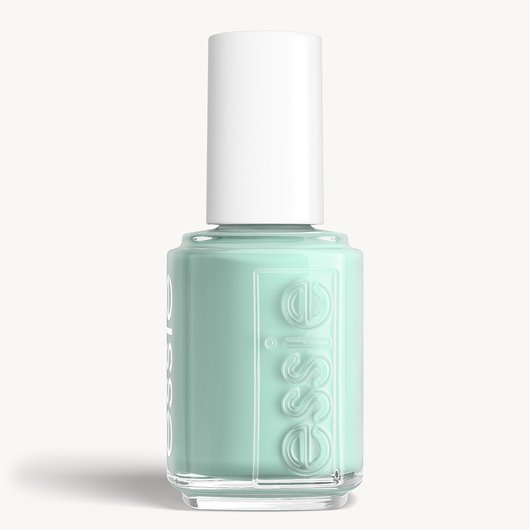 Classic bottle of essie 'Mint Candy Apple' nail polish against a clean white background.