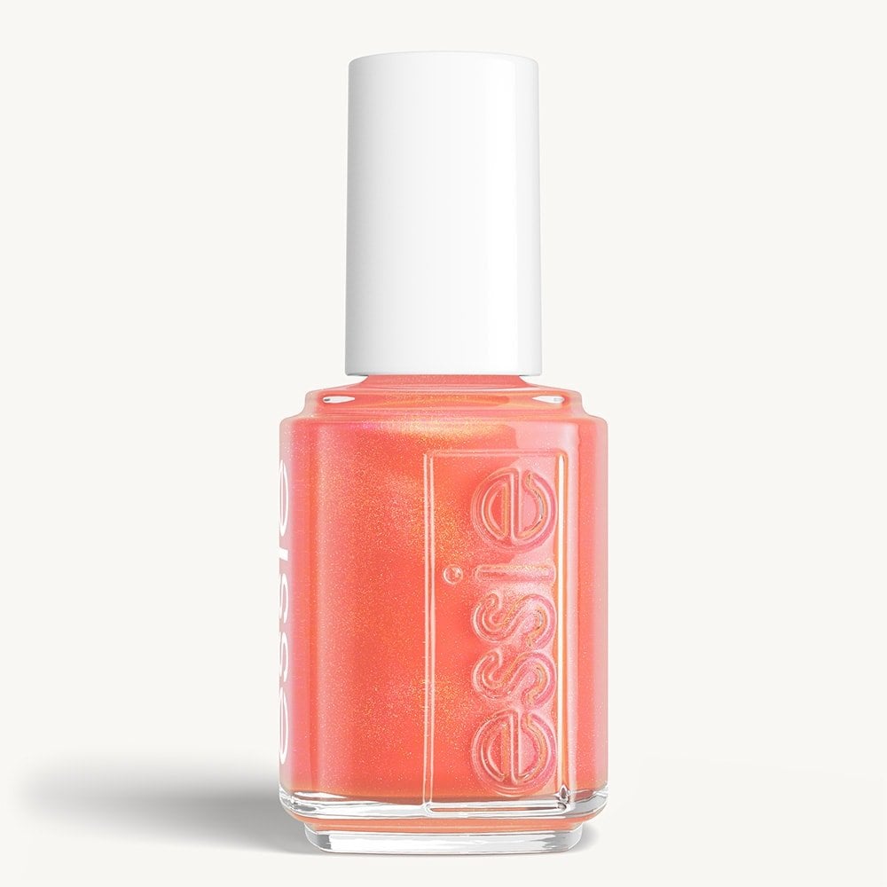 Classic bottle of essie 'Fiercely Faceted' nail polish against a clean white background.