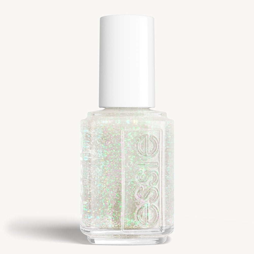Classic bottle of essie 'Identity Illusion' nail polish against a clean white background.