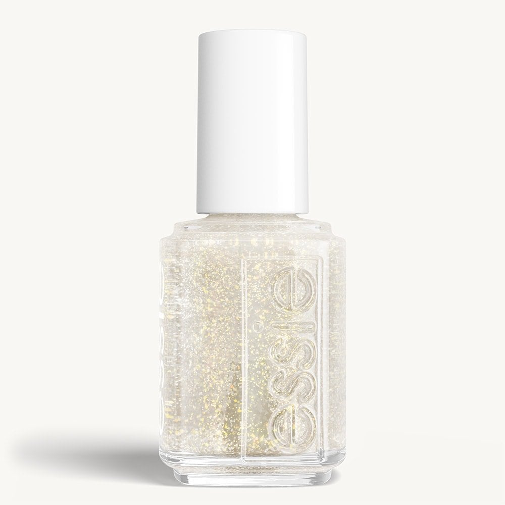 Classic bottle of essie 'Separated Starlight' nail polish against a clean white background.