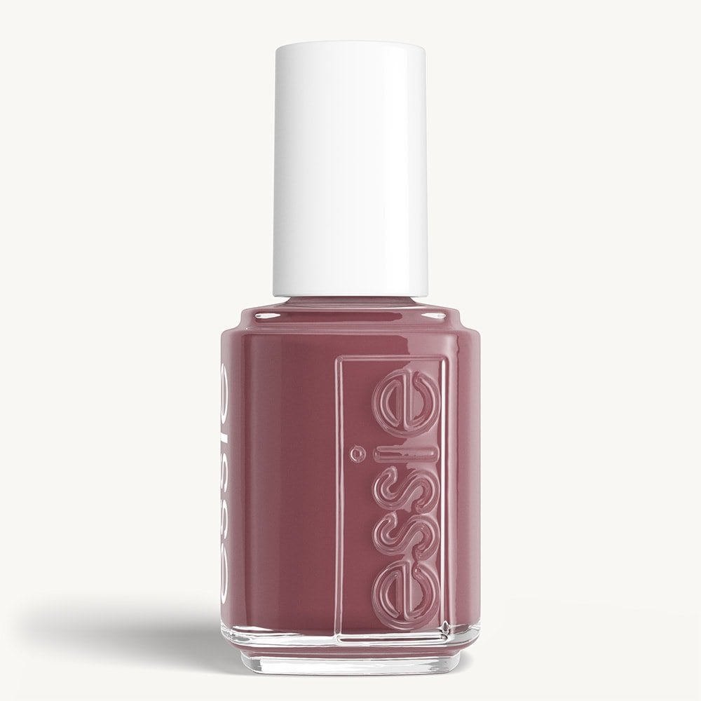 Classic bottle of essie 'Mismatch to Match' nail polish against a clean white background.