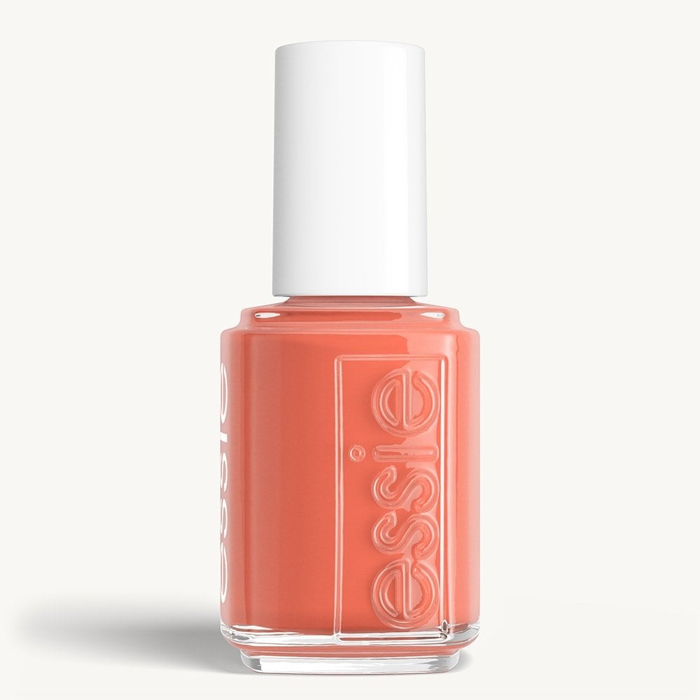 Classic bottle of essie 'Snooze In' nail polish against a clean white background.