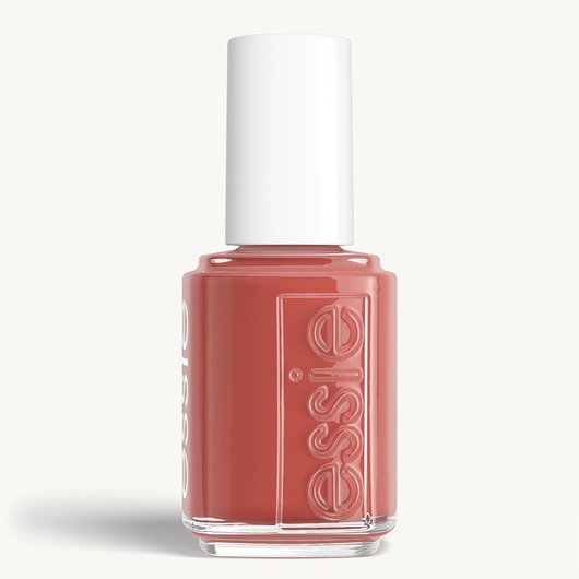 Classic bottle of essie 'Too Hot to Tame' nail polish against a clean white background.